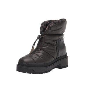 GUESS Womens 8 M Black Leeda Quilted Ankle Snow Boots NIB HK8